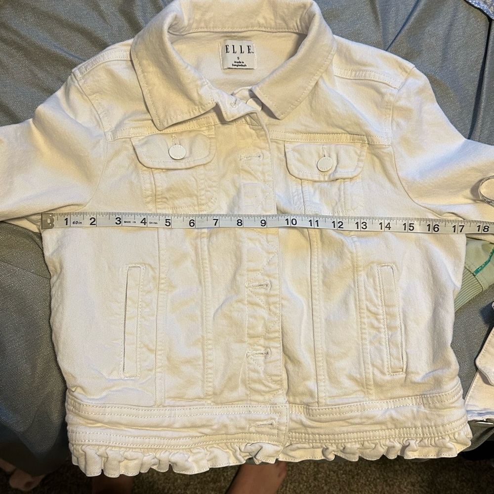 Elle Ruffle Jean Jacket - Picture 8 of 9